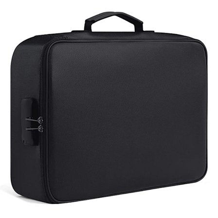 Brandsikker dokumenttaske med lås Hjemmekontor Rejser Brandsikker og vandtæt sikkerhedsboks Bærbar Ha