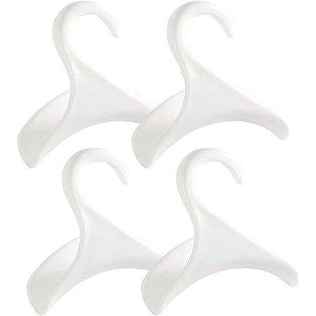 4 stk. Pungeholder Hængekrog Taskeholder - Hvid - Håndtaske Hanger Eller