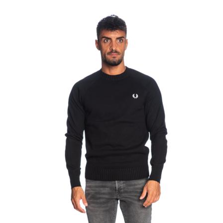 Fred Perry, Sweater Zwart, Heren, Maat:S