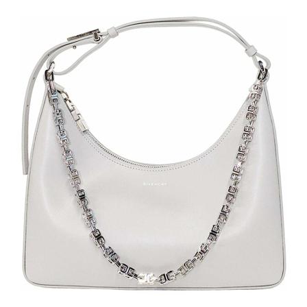 Givenchy, Small Moon Cut Bag Grijs, Dames, Maat:ONE Size