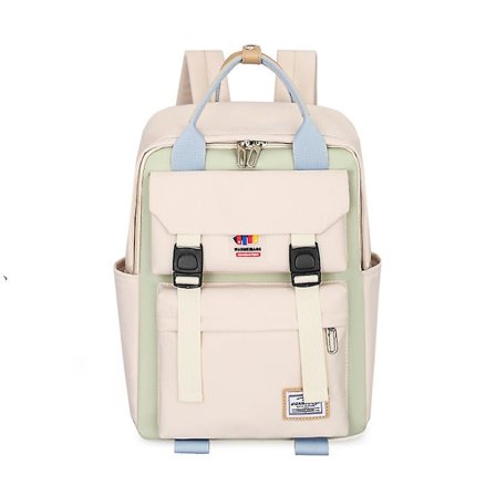 Kvinner og menn vanntett ryggsekk søt Oxford-stoff store skolebøker 14 tommers bærbar PC-veske designer lett reisesekk -i