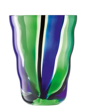 LSA International | Dricksglas Folk Black/Blue/Green Set 2 Lsa | 28 CL