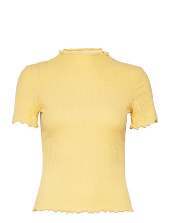 Onlemma S/S Highneck Top Jrs Yellow ONLY