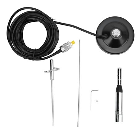 Bil VHF UHF Antenne Sucker med 5m Kabel SMA Hun Adapter Kit Vandtæt Plug and Play