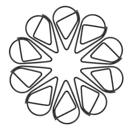 100 stk. papirclips, holdbare og rustfrie papirclips ideelle til kontor, skole og personlig dokumentorganisering