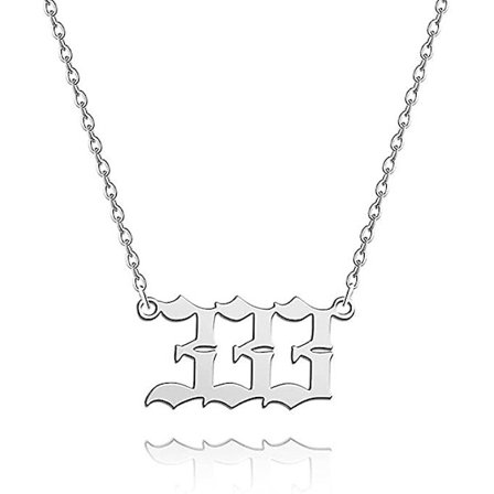 Engelnummer Halskæde Sølv/guld Rustfrit Stål Numerologi Smykker