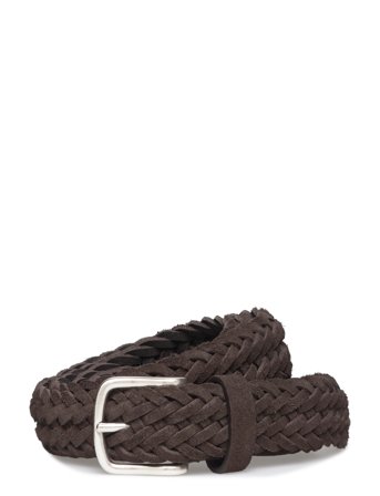 Anderson's Woven Suede Belt Brown - 3Cm - Brown - 105