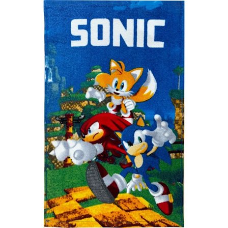 Sonic Speedy igelkott handduk, ansiktshandduk, duk 30x50 cm
