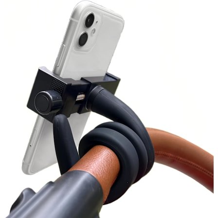 Portabel Telefonhållare Stativ för Säng, Barnvagn, Skrivbord, Bil med Svanhals Flexibel Arm - Stabil, Säker & Justerbar Passform på Löpband, Rullstol