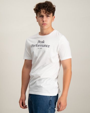 Peak Performance Jr Original Tee Hvit T-skjorter Gutt - Kids Brand Store