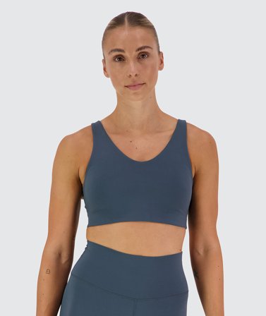 SuperSoft V-neck Bra dusty navy / L