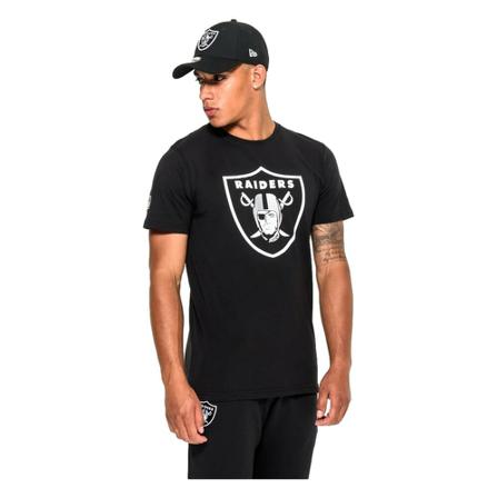 New Era, Camiseta team logo tee lasrai Zwart, Heren, Maat:L