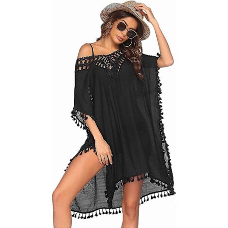 Baddräkt Överdrag Dam Baddräkt Klänning Plus Size Sexig Bikini Strand Tunika Topp Sommar