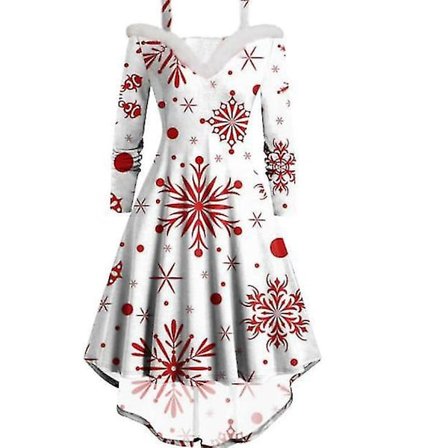 Dame Jule Langærmet Kjole