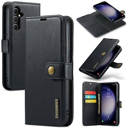 DG MING Samsung S25 2-i-1 Magnet Flip Cover - Sort