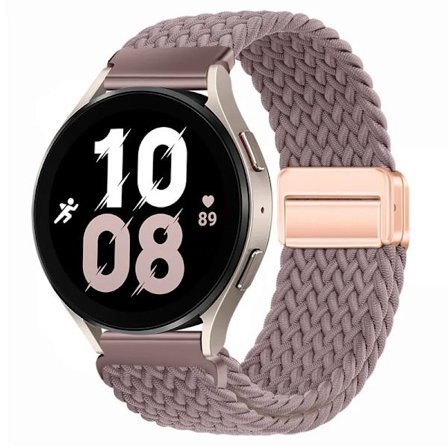 20mm 22mm Flätat Nylonarmband kompatibelt med Samsung Galaxy Watch 6 5 4 Magnetiskt Armbandsbälte Huawei Watch 4 Pro/GT3 Pro Amazfit GTR4 Band