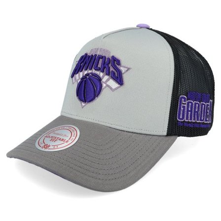 Mitchell & Ness - NBA Grå trucker Keps - Hatstore Exclusive x New York Knicks Iron Grey/Black Trucker @ Hatstore