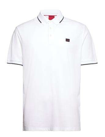 Deresino232 Polos Short-sleeved Hvit HUGO*Betinget Tilbud