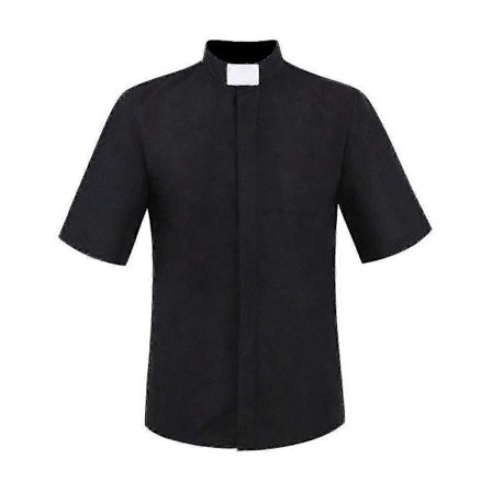 Presteskjorter for menn Katolsk kirke Biskop Presteklær Minister Predikant Pastor Romerske bluser Topper S-5X LGL