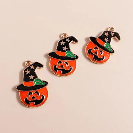 10 stk. søde emalje Halloween vampyr tænder charms til smykkefremstilling øreringe vedhæng halskæde diy armbånd håndværk forsyninger Pure Gold Color