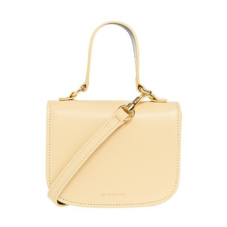 Jil Sander, Halo Mini shoulder bag Geel, Dames, Maat:ONE Size,Bedrukt