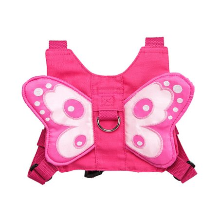 Baby Toddler Kids Butterfly Wings Sikkerhedssele Remme Bælte Ledning Pink