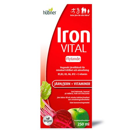 Urtegaarden Iron Vital F 250 ml, Helse & Madvarer, Mineraler, Jern