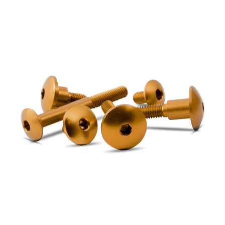 Kopfschrauben Valter Moto Schrauben M4 Gelb