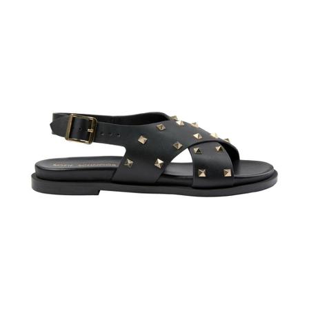Sofie Schnoor Sandal with rivets Sort, Dame Sandaler, Størrelse: 40 EU