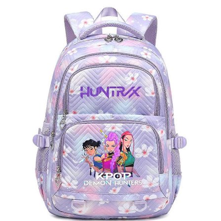 Kpop Demon Hunters Print Rygsæk Studenter Skoletaske Anime Tegneserie Skuldertaske til Børn Teenagere Fans