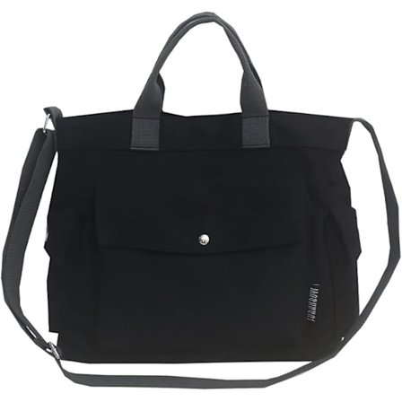 Canvas-veske for kvinner, stor crossbody-veske med flere lommer, canvas crossbody-veske, topphåndtaks skulderveske, arbeidsvesker