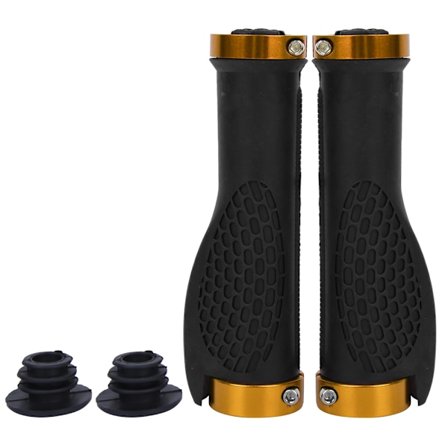 1 Par Anti-skli Håndtak for Terrengsykkel Kjøttbolle Beskyttelse Grips Sykkel Sykling Håndtak (Gullfarget)