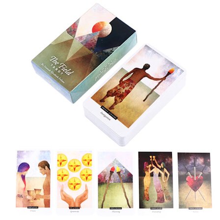 The Field Tarot Cards Prophecy Divination Deck Party Underhållning Flerfärgad en one size