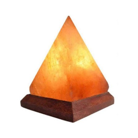 Himalaya Kristallsaltlampa USB LED Pyramid Saltkristalllampa Kristall Dekorativ Lampa Atmosfär Vid