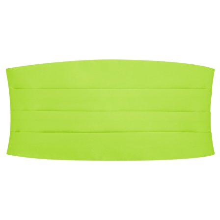 Limonkowy pas smokingowy Basic dla mężczyzn - Pasy smokingowe