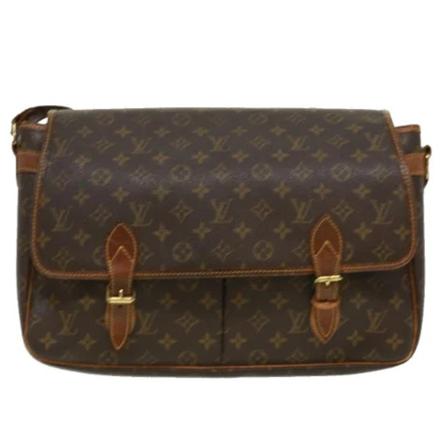 Louis Vuitton Vintage, Pre-owned Crossbody Bag Bruin, Dames, Maat:ONE Size,leer