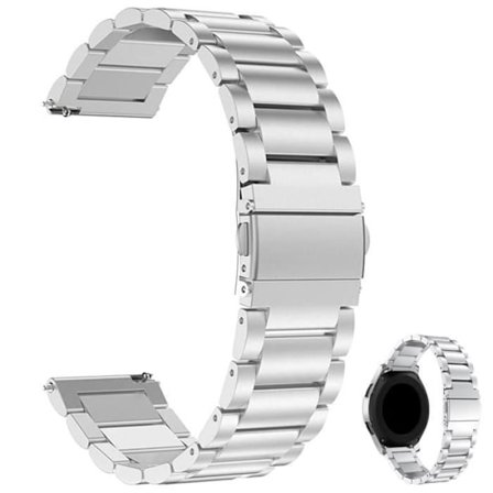 Klockarmband - Rostfritt stål - 22mm - Silver - Kompatibelt med Samsung Gear S3/Huawei Watch GT 2