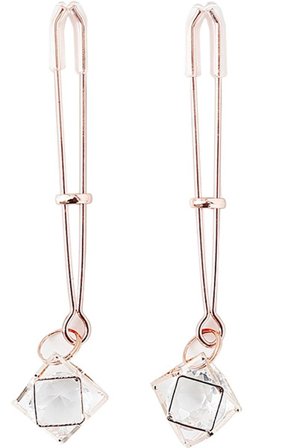 Kiotos Nipple Clamps Rose Gold Prism - Woome.pl