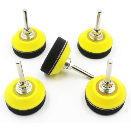 Poleringspuder og slibepuder, 50 mm 5 borepuder, 1/4" borr