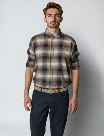 Clean Cut Copenhagen Dylan Checked Flannel Shirt - Multi/patterned - S