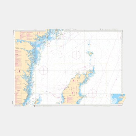 Carta costeira Sjöfartsverket 62 Gotland Norte - Landsort (Edição 2024)