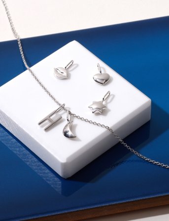 Design Letters Darling Charm Collection, Silver - Silver - ONE SIZE