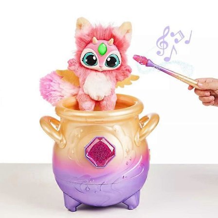 Magic Atomizing Cauldron 8" Interaktiv Pink Plys med 50+ Lyde og Reaktioner