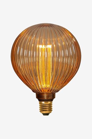 Star Trading - LED-lampa G125 Decoled NGC Stripe - Brun - Ljuskällor & glödlampor - Från Homeroom