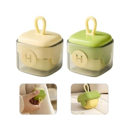 Kit med återanvändbar självhäftande rulle för att ta bort djurhår, mini tvättbar borste för djurhår, djurhårsborttagare för kläder, M Aquaforge