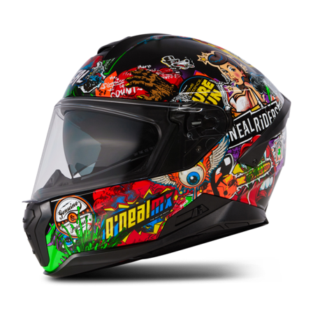 Integralhelm O'Neal Challenger Crank Schwarz/Mehrfarbig M