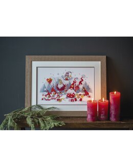 Broderikit Billede Mødet - Vervaco