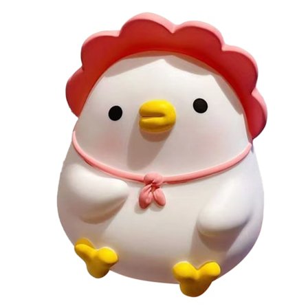 Barn Spargris Söt tecknad Pengar Mynt Bank Anti Fall Vinyl Resin Pengar Bank för pojkar Flickor Rosa Anka