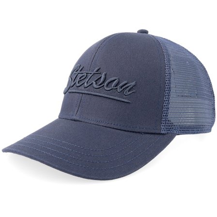 Stetson - Bleu trucker Casquette - Baseball Cap Monochrome Navy Trucker @ Hatstore