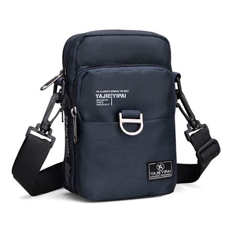 Lille skuldertaske til mænd BLÅ